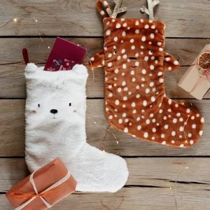 Chaussette De Noël Fausse Fourrure Renne Marron – Vertbaudet en solde 7