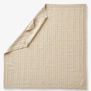 mode pas chere Couverture Bébé En Tricot écru Chiné – Vertbaudet 14