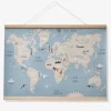 Décoration Murale Mappemonde Carte Du Monde Bleu – Vertbaudet soldes ligne 10