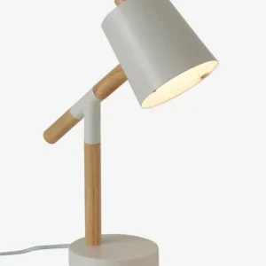 Réductions Lampe De Bureau Articulée Bois Et Métal Ecru & Bois – Vertbaudet 12