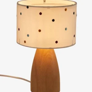 vente pas cher Lampe De Chevet Pois Brodés Beige / Multicolore – Vertbaudet 10