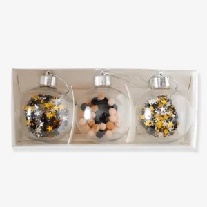 Les 3 Boules De Noël Beige Irisé – Vertbaudet excellents soldes 9