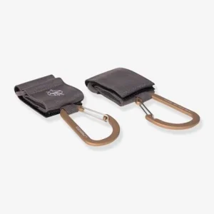 luxe soldes Lot De 2 Attaches Poussette Lässig Avec Mousqueton Anthracite – Lassig 8