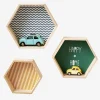 Lot De 3 étagères Hexagones Enfant Bois/multicolore – Vertbaudet De super promotions disponibles 11