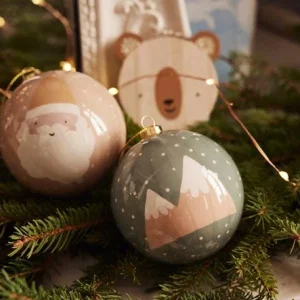 grande qualité Lot De 6 Boules De Noël Contes De La Forêt Vert – Vertbaudet 10