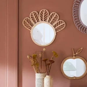 Miroir Rotin Sioux Beige Clair – Vertbaudet excellent qulity 7