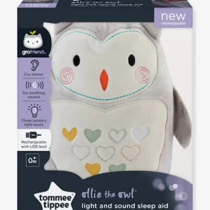 Peluche Aide Au Sommeil Rechargeable TOMMEE TIPPEE Ollie La Chouette Gris Clair/blanc – Tommee Tippee soldes magasin 10