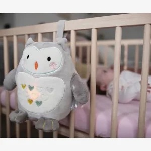 Peluche Aide Au Sommeil Rechargeable TOMMEE TIPPEE Ollie La Chouette Gris Clair/blanc – Tommee Tippee soldes magasin 14