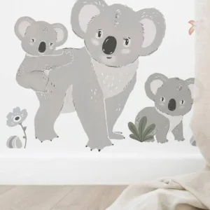 Stickers Géants Branche Koala Lilydale LILIPINSO Gris – Lilipinso qualité d’originales 7