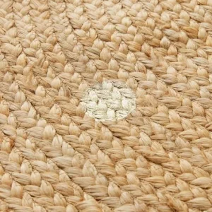 Tapis Jute à Pois Dorés Beige Clair Uni Avec Decor – Vertbaudet Prix très abordable 12